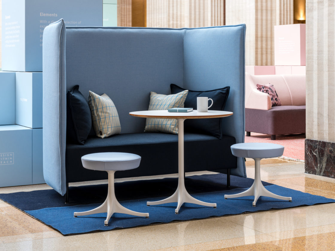 Herman Miller blue office element